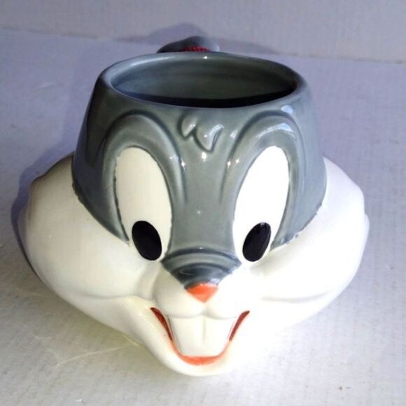 Deadstock Looney Tunes Mug 3D Bugs Bunny Warner Bros Applause Inc. Vintage 1992 - Picture 5 of 7